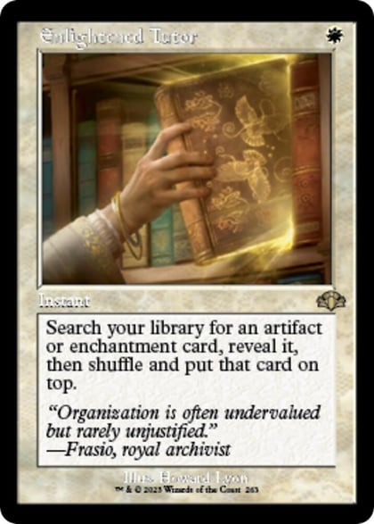 Enlightened Tutor (Retro Frame), Dominaria Remastered 263