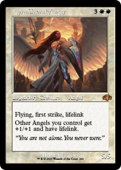Lyra Dawnbringer (Retro Frame), Dominaria Remastered 266