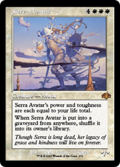 Serra Avatar (Retro Frame), Dominaria Remastered 272