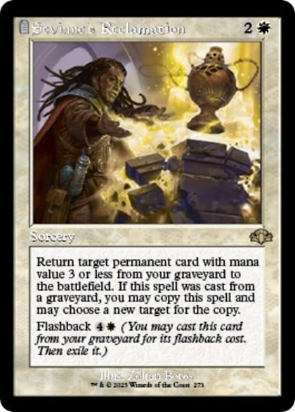 Sevinne's Reclamation (Retro Frame), Dominaria Remastered 273