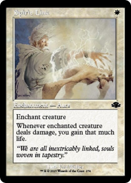 Spirit Link (Retro Frame), Dominaria Remastered 274