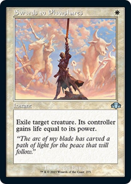 Swords to Plowshares (Retro Frame), Dominaria Remastered 275