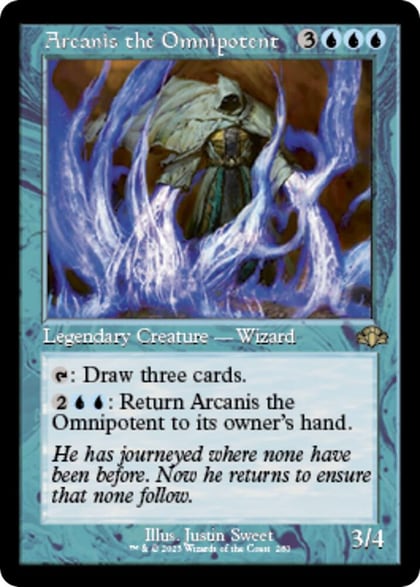 Arcanis the Omnipotent (Retro Frame), Dominaria Remastered 280