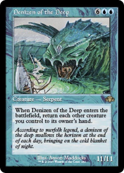 Denizen of the Deep (Retro Frame), Dominaria Remastered 282