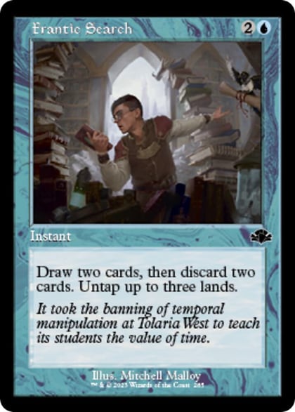 Frantic Search (Retro Frame), Dominaria Remastered 285