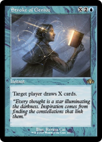 Stroke of Genius (Retro Frame), Dominaria Remastered 293