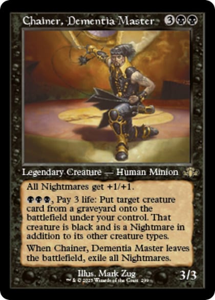 Chainer, Dementia Master (Retro Frame), Dominaria Remastered 299