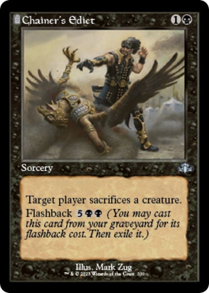 Chainer's Edict (Retro Frame), Dominaria Remastered 300