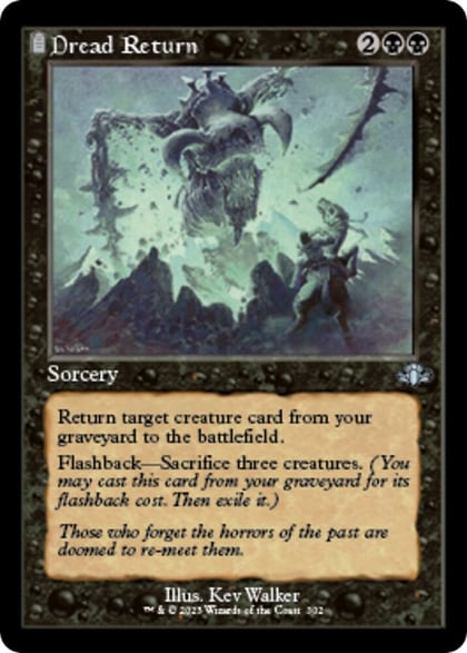 Dread Return (Retro Frame), Dominaria Remastered 302