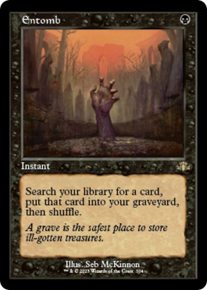 Entomb (Retro Frame), Dominaria Remastered 304