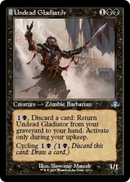 Undead Gladiator (Retro Frame), Dominaria Remastered 313
