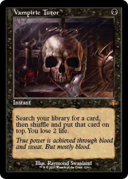 Vampiric Tutor (Retro Frame), Dominaria Remastered 314