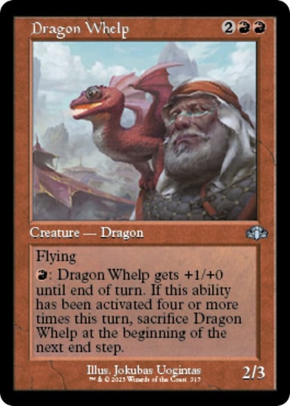 Dragon Whelp (Retro Frame), Dominaria Remastered 317