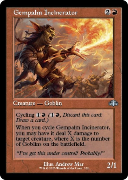 Gempalm Incinerator (Retro Frame), Dominaria Remastered 322