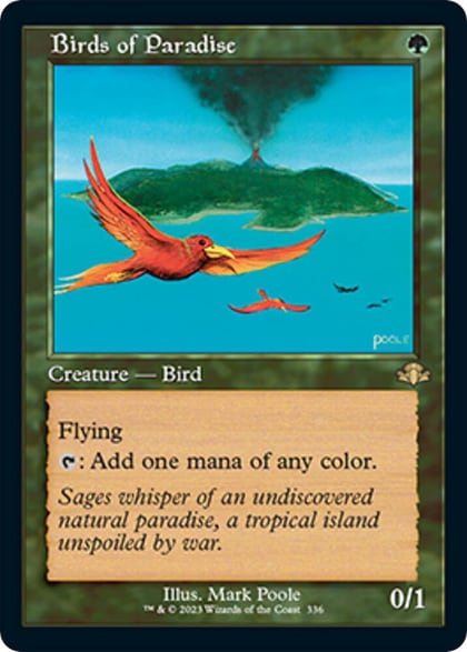 Birds of Paradise (Retro Frame), Dominaria Remastered 336