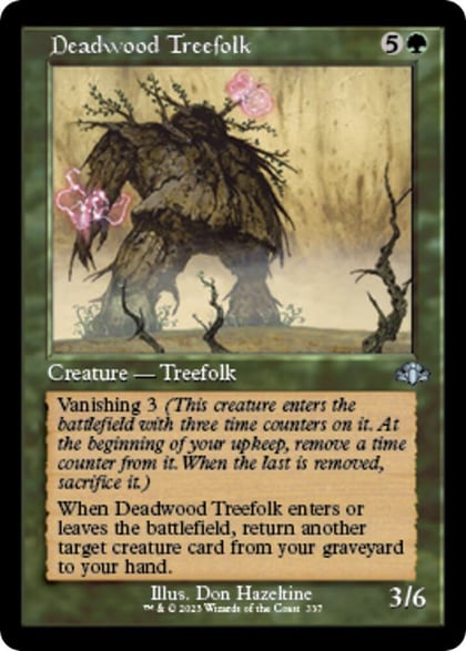 Deadwood Treefolk (Retro Frame), Dominaria Remastered 337