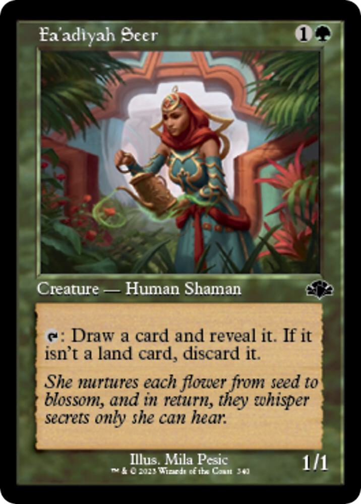 Fa'adiyah Seer (Retro Frame), Dominaria Remastered 340