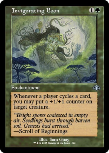 Invigorating Boon (Retro Frame), Dominaria Remastered 342