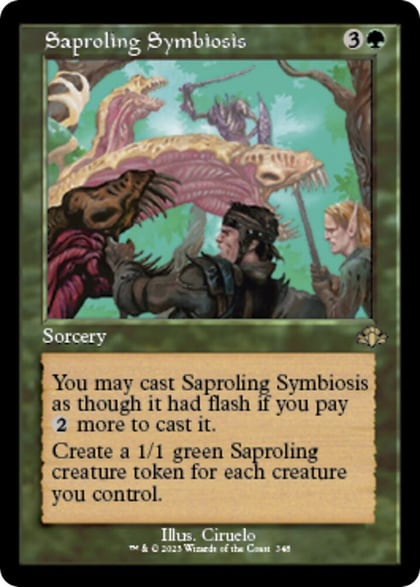 Saproling Symbiosis (Retro Frame), Dominaria Remastered 348