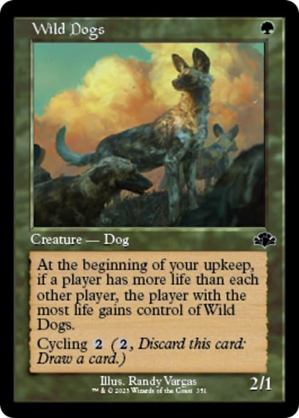 Wild Dogs (Retro Frame), Dominaria Remastered 351