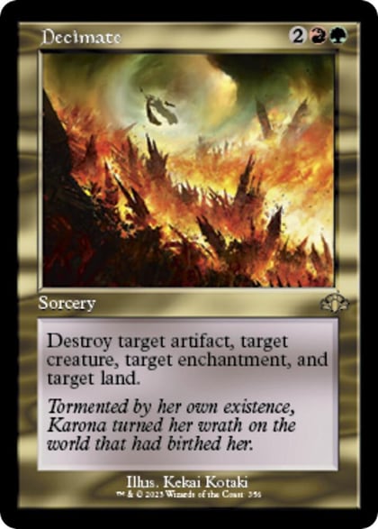 Decimate (Retro Frame), Dominaria Remastered 356