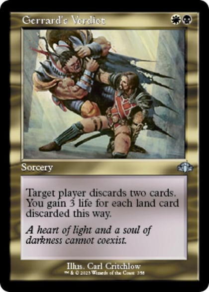 Gerrard's Verdict (Retro Frame), Dominaria Remastered 358