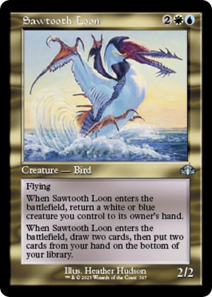 Sawtooth Loon (Retro Frame), Dominaria Remastered 367
