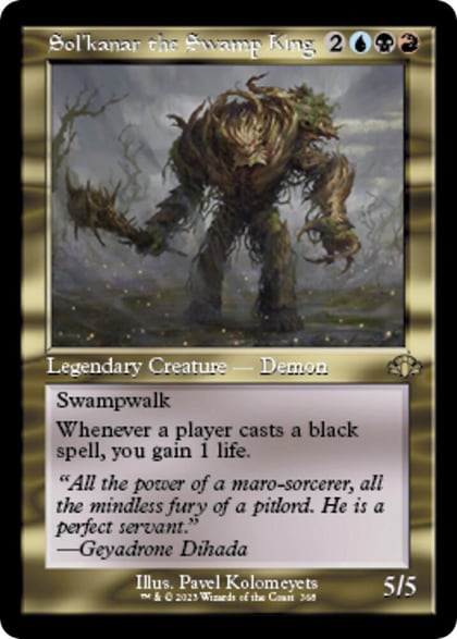 Sol'kanar the Swamp King (Retro Frame), Dominaria Remastered 368