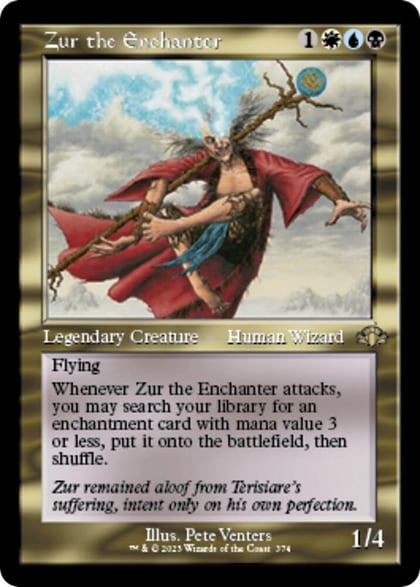 Zur the Enchanter (Retro Frame), Dominaria Remastered 374