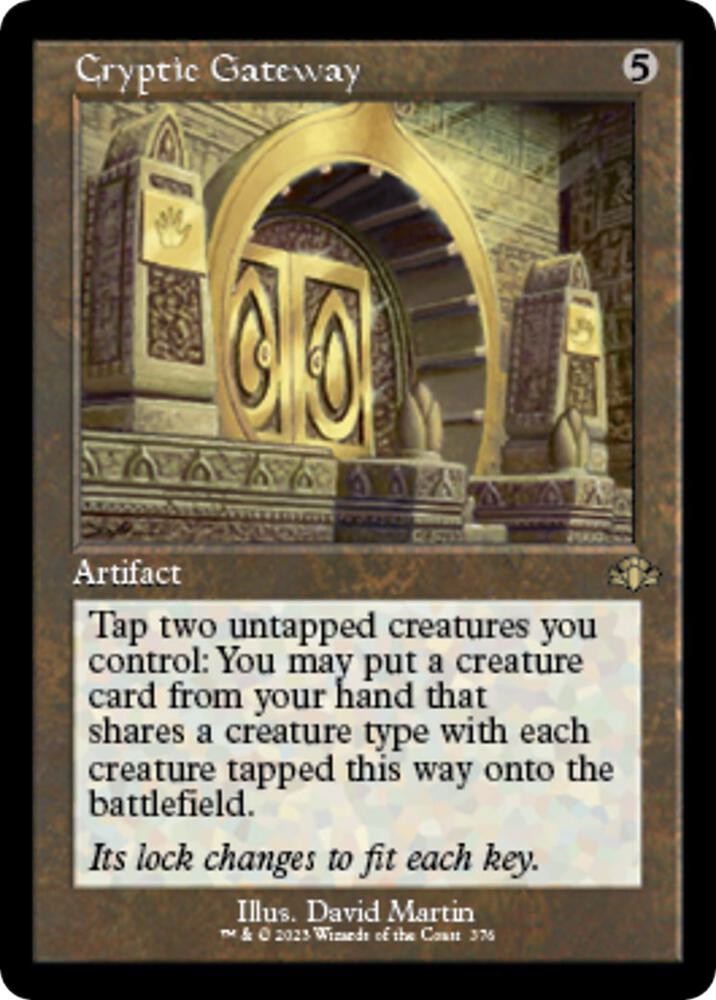 Cryptic Gateway (Retro Frame), Dominaria Remastered 376