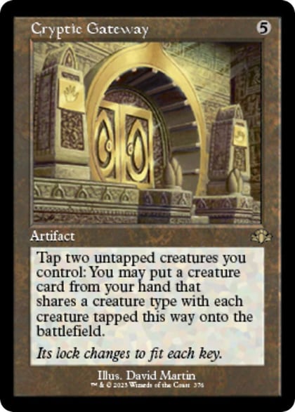 Cryptic Gateway (Retro Frame), Dominaria Remastered 376