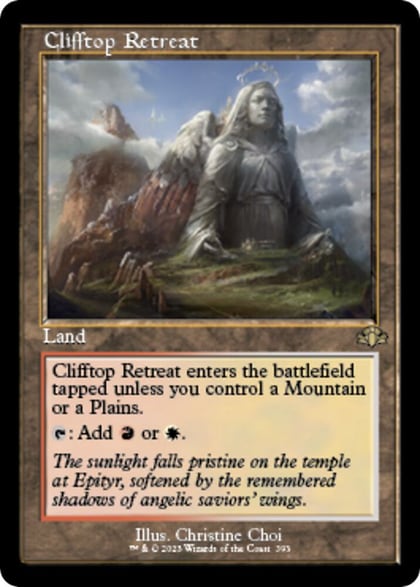 Clifftop Retreat (Retro Frame), Dominaria Remastered 393