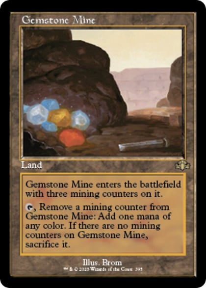 Gemstone Mine (Retro Frame), Dominaria Remastered 395