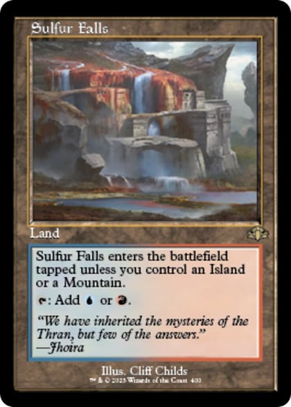 Sulfur Falls (Retro Frame), Dominaria Remastered 400
