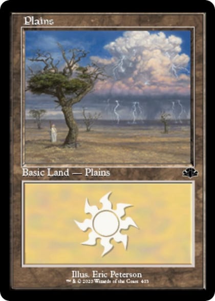 Plains (403) (Retro Frame), Dominaria Remastered 403