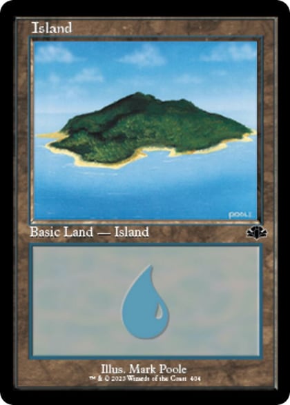 Island (404) (Retro Frame), Dominaria Remastered 404