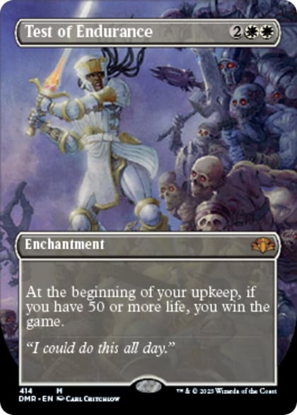 Test of Endurance (Borderless), Dominaria Remastered 414