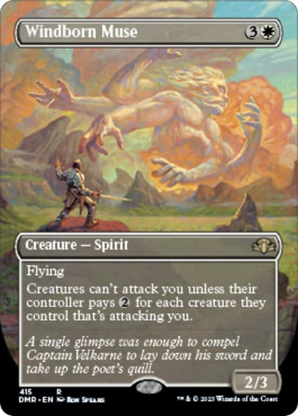 Windborn Muse (Borderless), Dominaria Remastered 415
