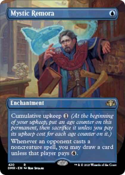 Mystic Remora (Borderless), Dominaria Remastered 420