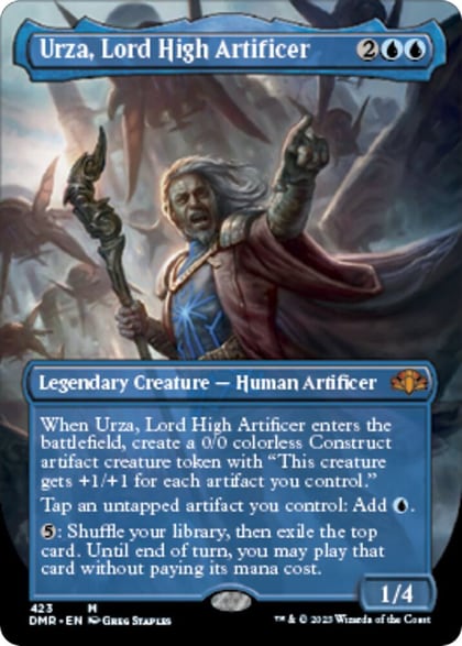 Urza, Lord High Artificer (Borderless), Dominaria Remastered 423