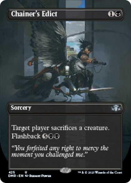 Chainer's Edict (Borderless), Dominaria Remastered 425