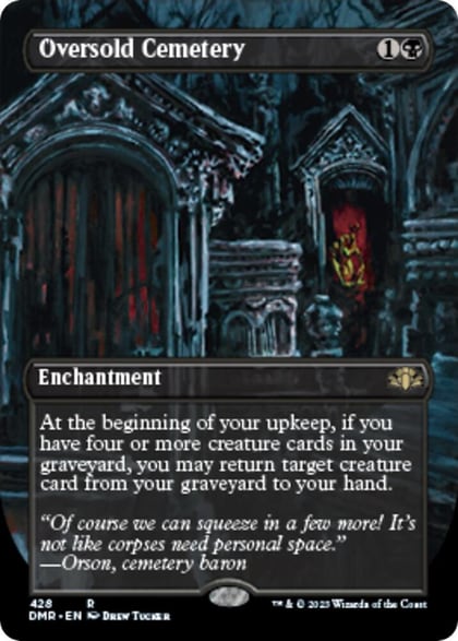 Oversold Cemetery (Borderless), Dominaria Remastered 428