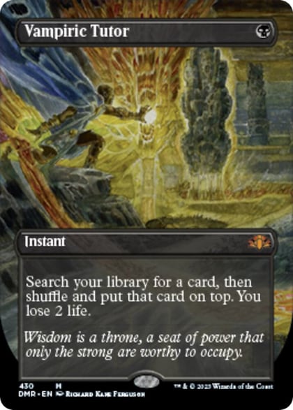 Vampiric Tutor (Borderless), Dominaria Remastered 430