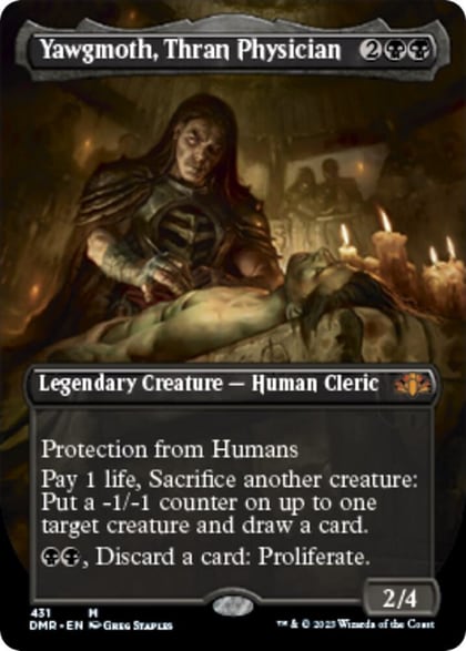 Yawgmoth, Thran Physician (Borderless), Dominaria Remastered 431