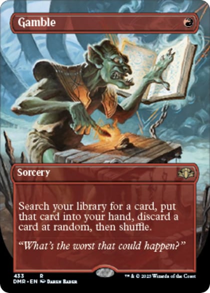 Gamble (Borderless), Dominaria Remastered 433