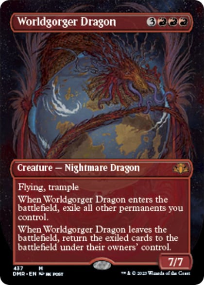 Worldgorger Dragon (Borderless), Dominaria Remastered 437