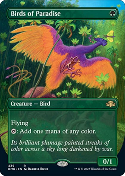 Birds of Paradise (Borderless), Dominaria Remastered 439