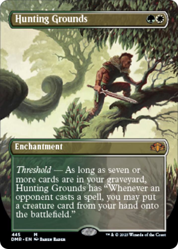Hunting Grounds (Borderless), Dominaria Remastered 445