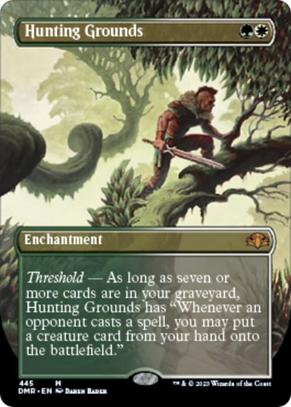 Hunting Grounds (Borderless), Dominaria Remastered 445