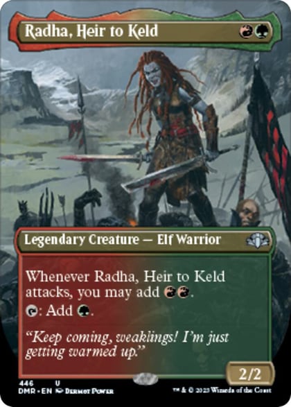 Radha, Heir to Keld (Borderless), Dominaria Remastered 446